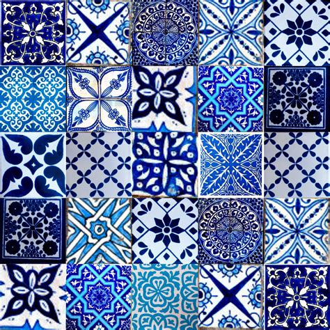 Blue Moroccan Floor Tiles Texture Tile Moroccan Pattern Blue Traditional Seamless Mosaic Arabic