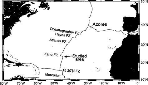 Figure 1 From Crustal Structure Of The Mid‐atlantic Ridge South Of The