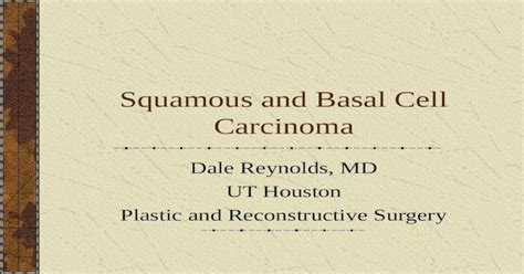 Squamous And Basal Cell Carcinoma Ppt Powerpoint