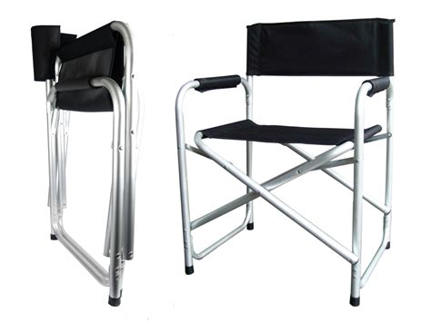 Aluminium Lightweight Green Folding Directors Chair With Arms For Garden Camping Jegarpublicidad
