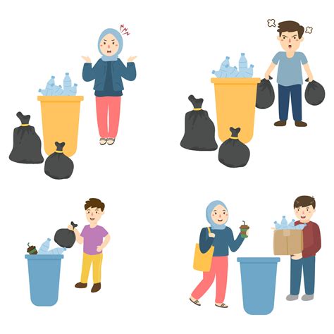 kids cleaning park of trash boys 14071434 Vector Art at Vecteezy