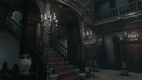 Artstation Resident Evil Mansion Hall Unreal4 Project Wip Bow