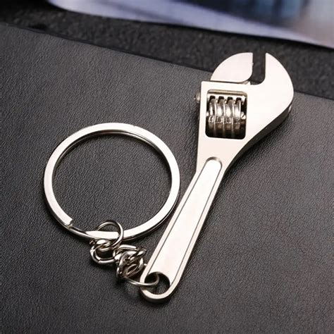 High Quality Mini Metal Adjustable Tool Wrench Key Chain Ring Spanner