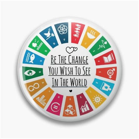 17 Color United Nations Sustainable Development Goals Brooch Sdgs Pin