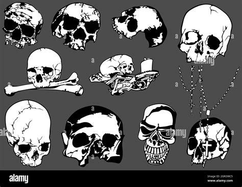 Death Skulls Stock Vector Images Alamy