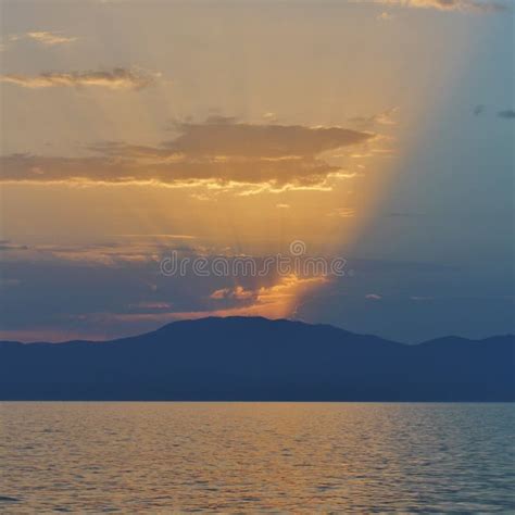 Fabulously Beautiful Sunset In Njivice Stock Image Image Of Island Fabulously
