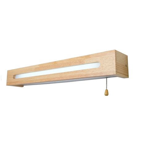 Ganeed One Light Wooden Wall Sconces Light Led Lamp With Glass Shades
