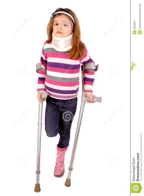 Crutches Are Not Fun Stock Photo 3115896