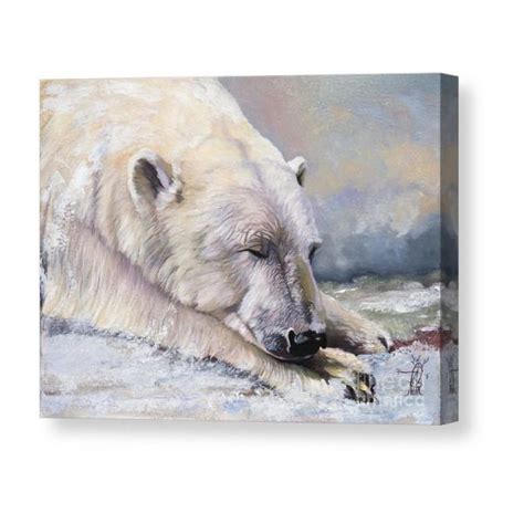 What Do Polar Bears Dream Of Canvas Print Polar Bear Art Polar Bears