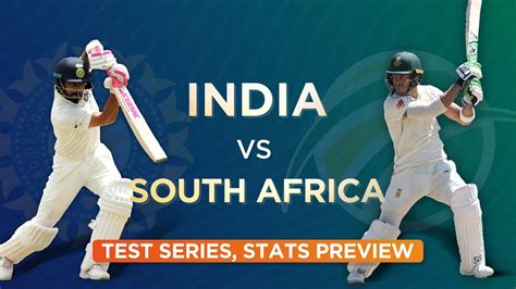 India V South Africa Test Series Stats Preview Youtube