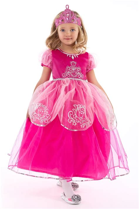 This Elegant Pink Princess Dress Is Embellished With Silver Trims And