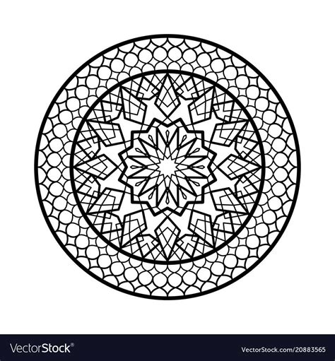 Arabic Circle Frame Traditional Islamic Design Vector Image On