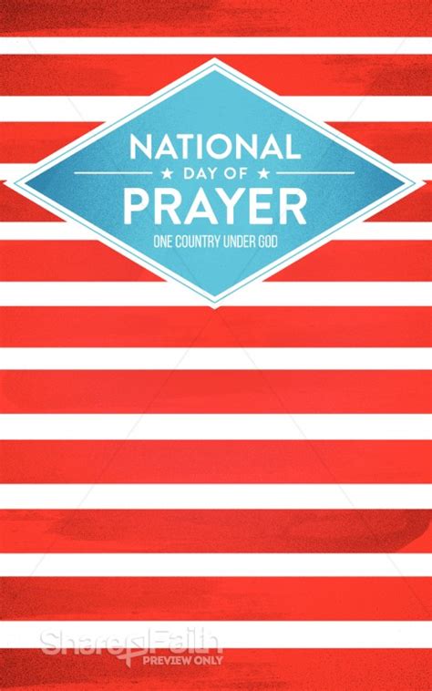 National Day Of Prayer Christian Bulletin Sermon Bulletin Covers
