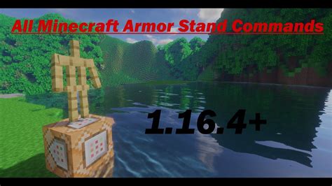 All Armor Stand Commands For 1164 Comamnd Tutorial Youtube