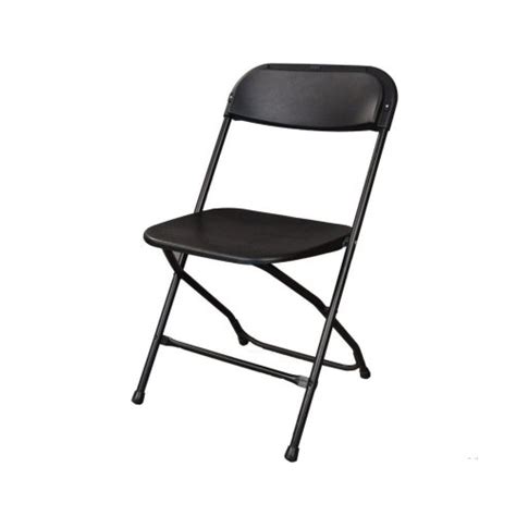 black folding chair - Having A Party