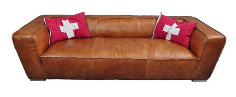 Ein sofa gehört in jede gemütliche sitzecke. Vintage Leder Design Dreisitzer Sofa Longford antik Luxus ...