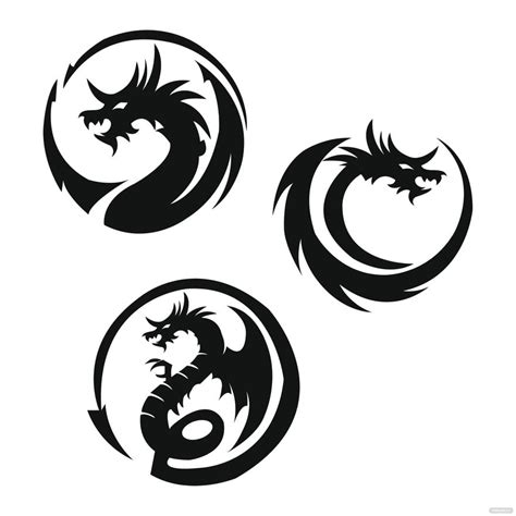 Circle Dragon Vector In Illustrator Svg  Png Eps Download