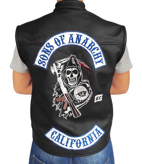 Sons Of Anarchy Vest Leather Jax Teller Vest Soa