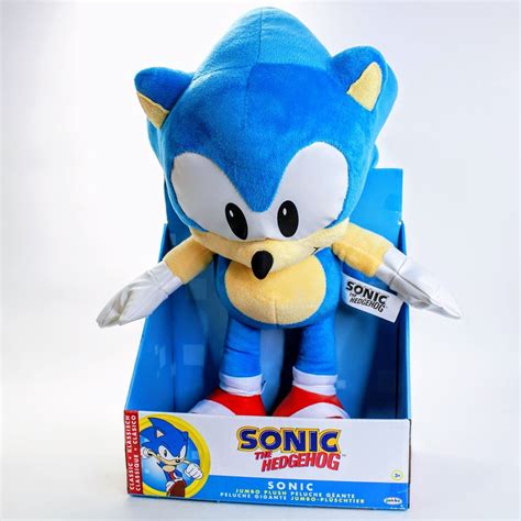 Sonic The Hedgehog Sonic Jumbo 18 Jakks Pacific Authentic Plush Ebay