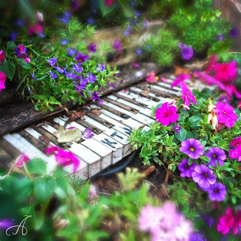 Piano Flowers By Anyffe On Deviantart
