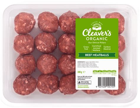 Organic Beef Meatballs Cleavers Organic Australian Raised
