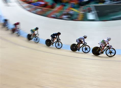 Track Cycling At The 2016 Olympics In The Park Editorial Stock Photo
