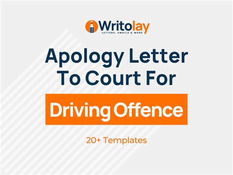 10 Sample Apology Letter To Court For Driving Offence Writolay