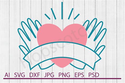 Holding Heart Svg Holding Heart Dxf Cuttable File By Hopscotch Designs Thehungryjpeg