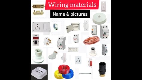 Electrical Work Materials Names And Pictures Electrical Wiring YouTube