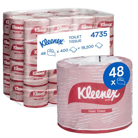 Kleenex 4735 Toilet Tissue Rolls 400 Sheet Carton 48 Rolls Madken