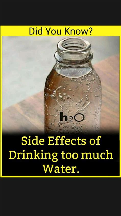 Side Effects Of Drinking Too Much Water An Immersive Guide By