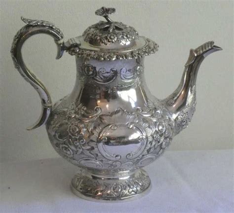 Antique Sterling Silver Teapot By John Winter And Co Tea And Coffee Pots
