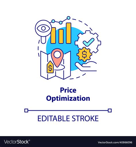 Price Optimization Concept Icon Royalty Free Vector Image