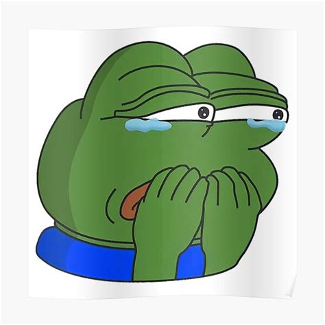 Crying Pepe Posters Redbubble