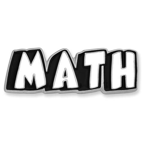 Pinmart Pinmarts Black And White Math Word School Teacher Enamel