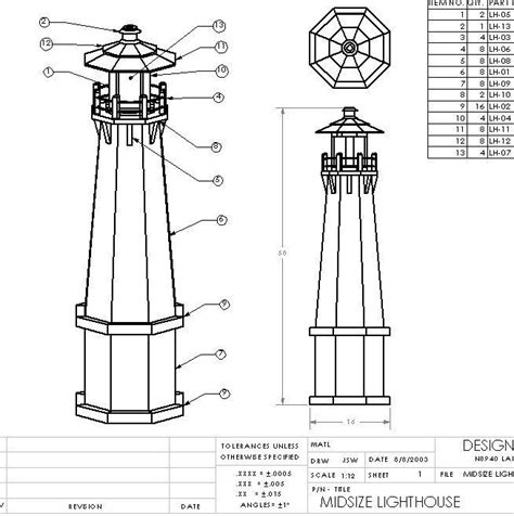 Diy Wood Lighthouse Woodworking Plans Project In Crafts Home Arts