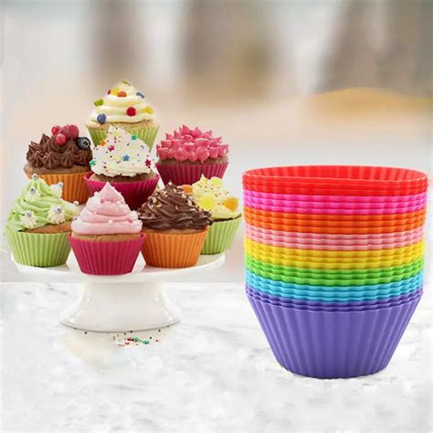 Reusable Silicone Cupcake Pans Perfect Baking Muffins Cakes Temu