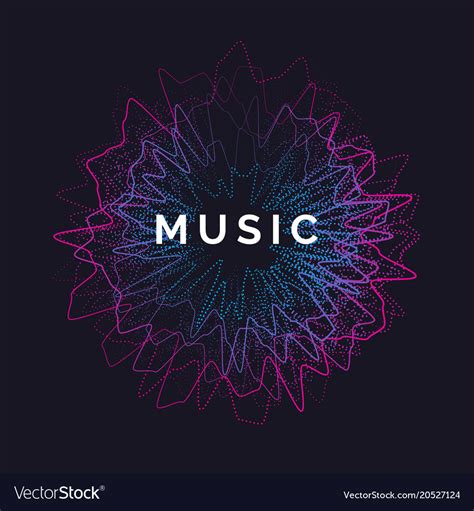 Music Poster Abstract Background Royalty Free Vector Image
