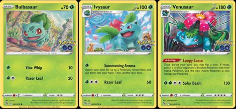 Venusaur Pokemon Go Foil Evolution Card Lot Ivysaur