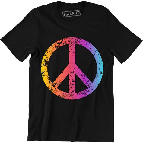 Half It Peace Symbol Choice Of Colors T Shirt