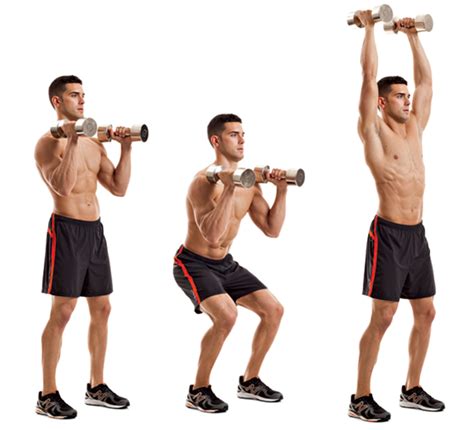 Healthy Diet For Weight Loss Chart Dumbbell Front Squat To Push Press