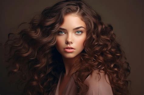 Premium Ai Image Beautiful Model Girl With Long Wavy And Shiny Hair