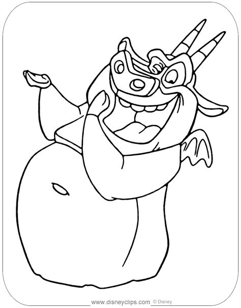 Coloring Page Of Hugo From The Hunchback Of Notre Dame