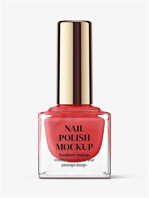 Download Nail polish bottle mockup - Smarty Mockups