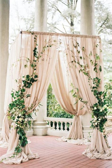 15 Trending Greenery Wedding Alter Decoration Ideas