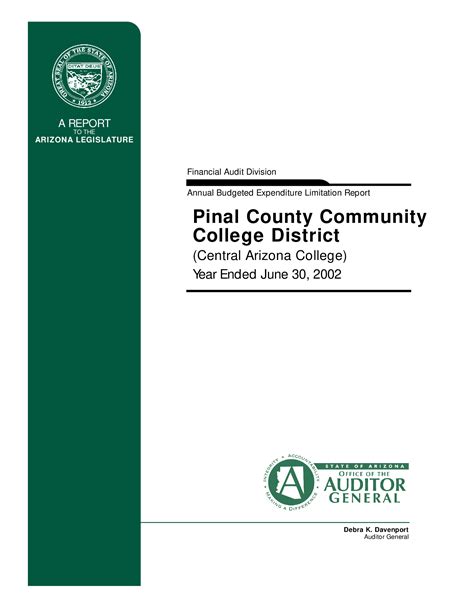 2002 Pinal County Community College District (Central Arizona College