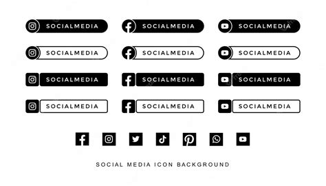 Premium Vector Social Media Lower Third Icon Element