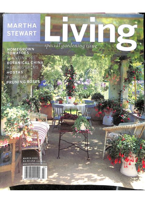 If your home inspires anything short of sheer horror, you must shroud your entrance in darkness: Cover Print of Martha Stewart Living, March 2000