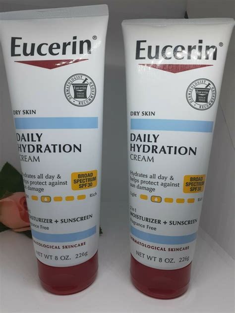Eucerin Moisturizing Cream Daily Skin Calming Fragrance Free 8 Oz