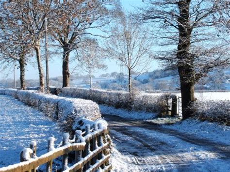 Winter Scene Of Ribchester In Lancashire By Sue Bristo At